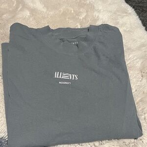 All Saints Charcoal Short Sleeve Tee